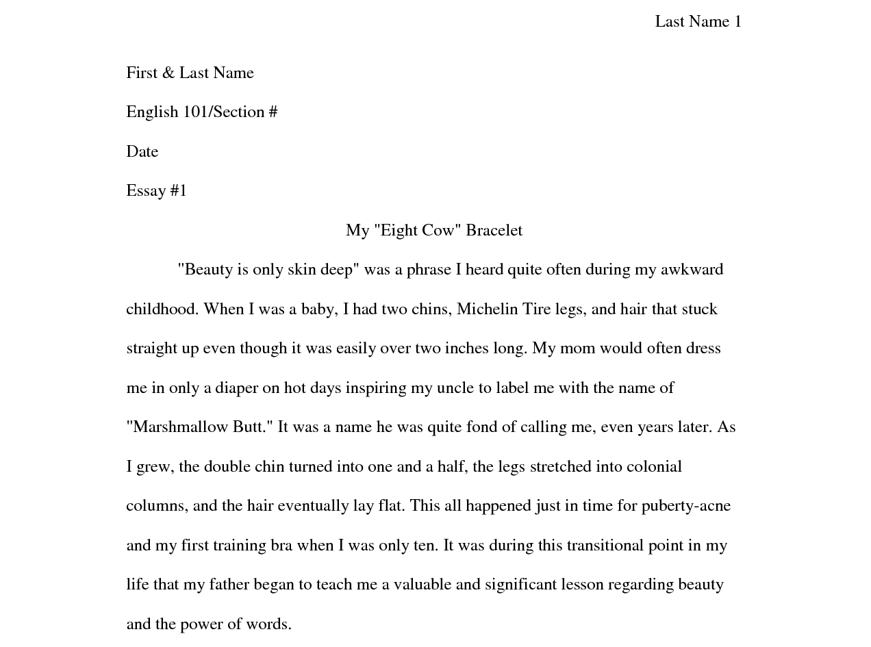 Good essay structure